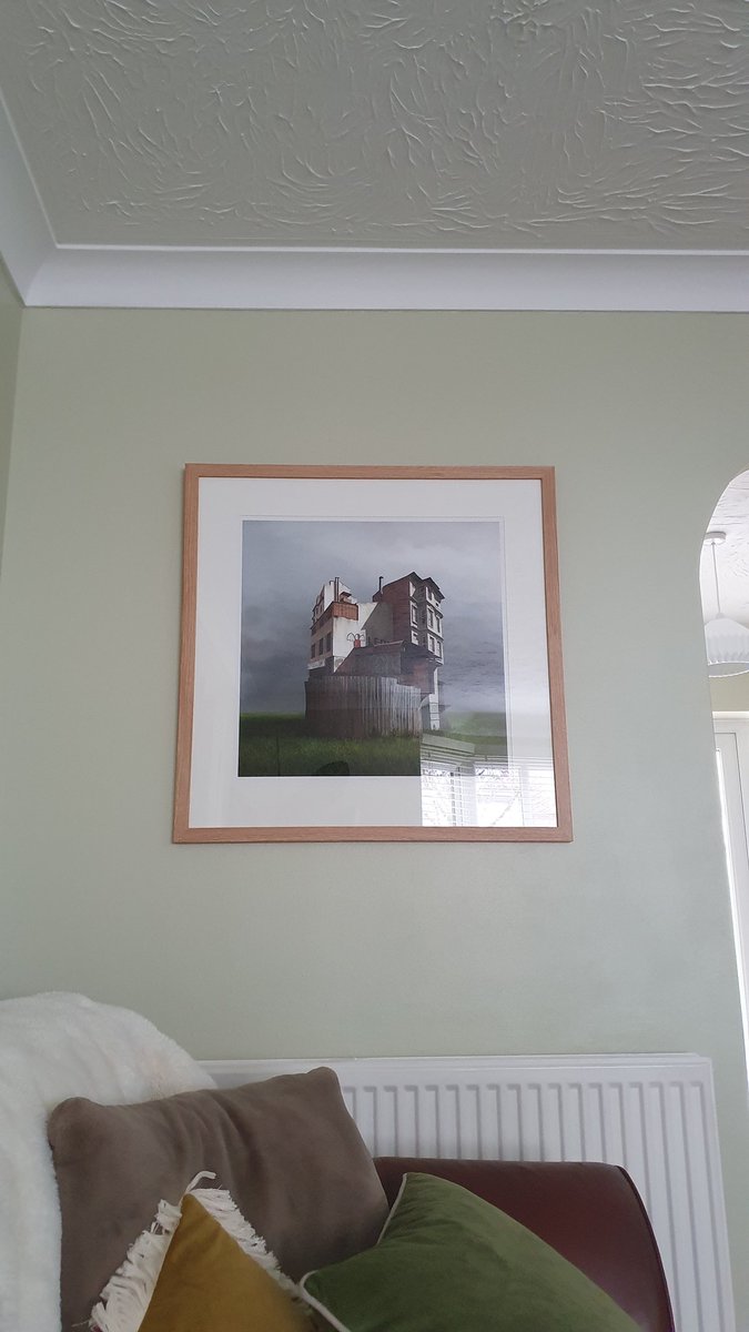 DeadlyGoldfish's tweet photo. @LeeMadgwick finally after 9 months, framed and an entire downstairs redecoration, you owe me decoration costs.  😅 https://t.co/TACHxhMDTT