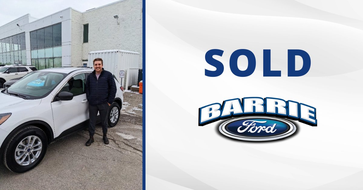 RobertElrick17's tweet photo. Congratulations Max on your new vehicle! 

"Everyone was very kind and helpful when buying a new vehicle. Very knowledgeable salespeople."

#BarrieFord #Ford #DealerRater #BuiltFordTough https://t.co/CnF5s5JbJJ
