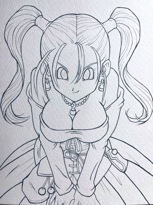 模写も線画も全部下手になった😩 