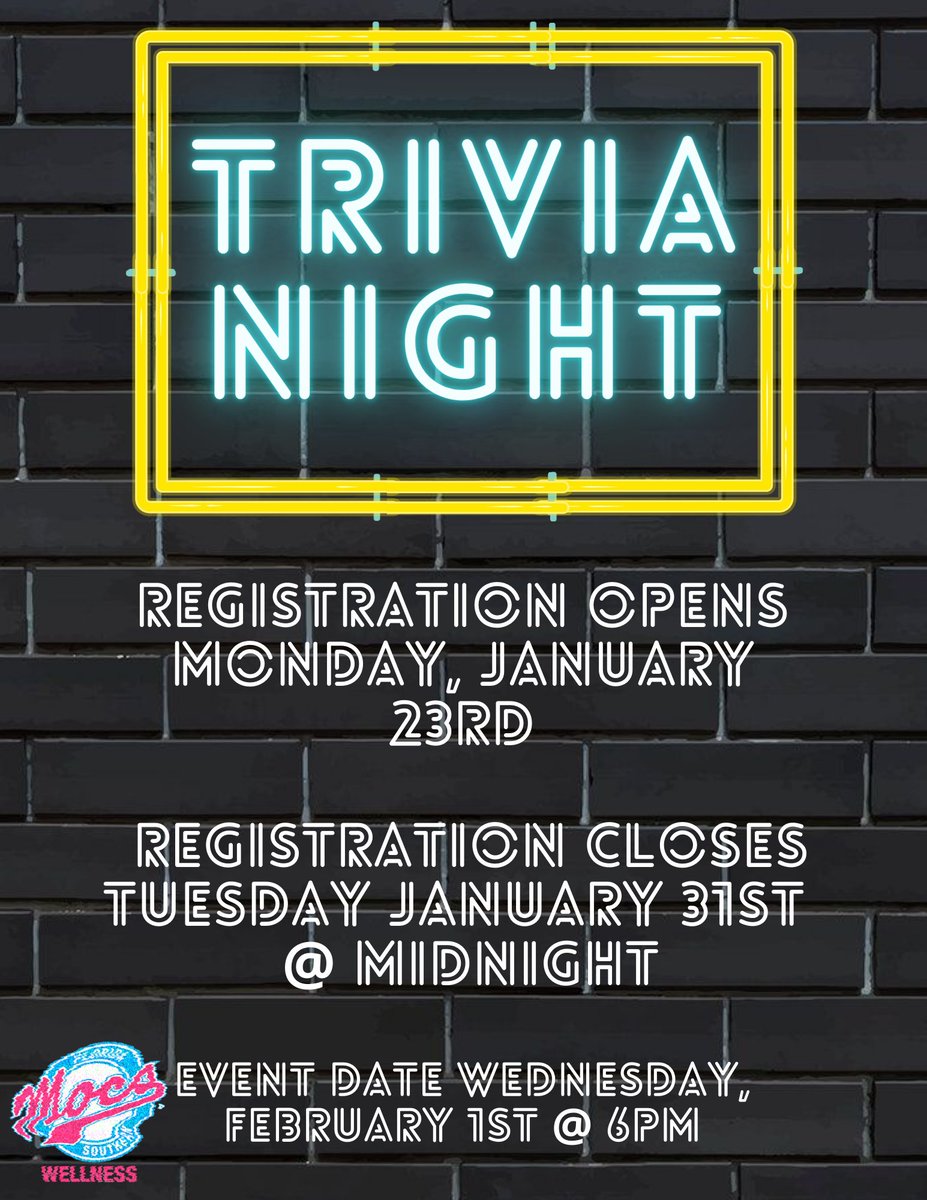 Join us for our Trivia Night! Registration opens Monday, January 23rd and closes on January 31st @ midnight. The event will be held Wednesday, February 1st at <a href="/5pm/">5pm.co.uk</a>.