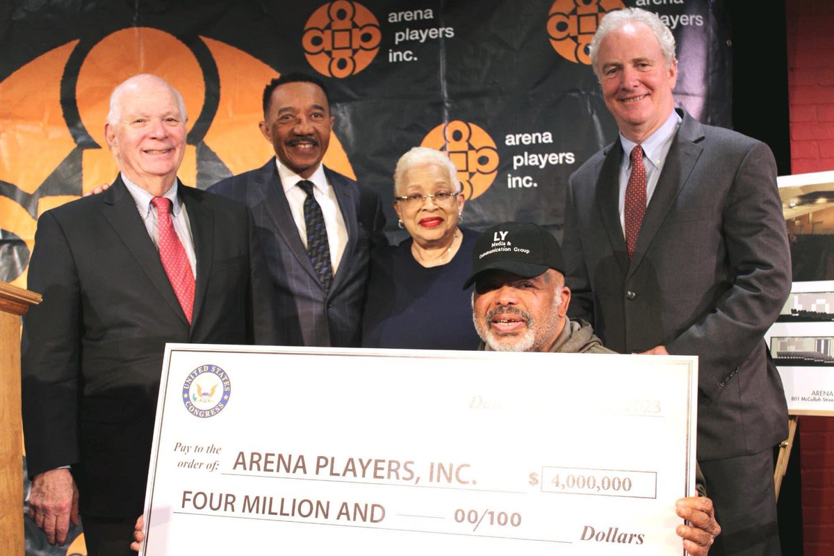 $4 million in congressional funds will be invested in Baltimore’s <a href="/ArenaPlayersInc/">Arena Players</a>, the oldest continually operating African American community theater in the United States!