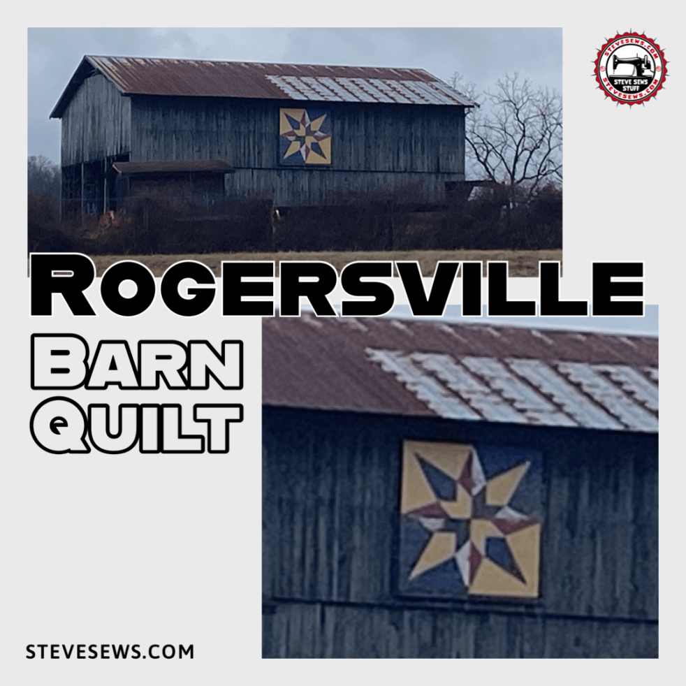 Rogersville Quilt Barn – This is a barn quilt located in Rogersville, TN. #barnquilt #RogersvilleTN

Read more: stevesews.com/rogersville-qu…