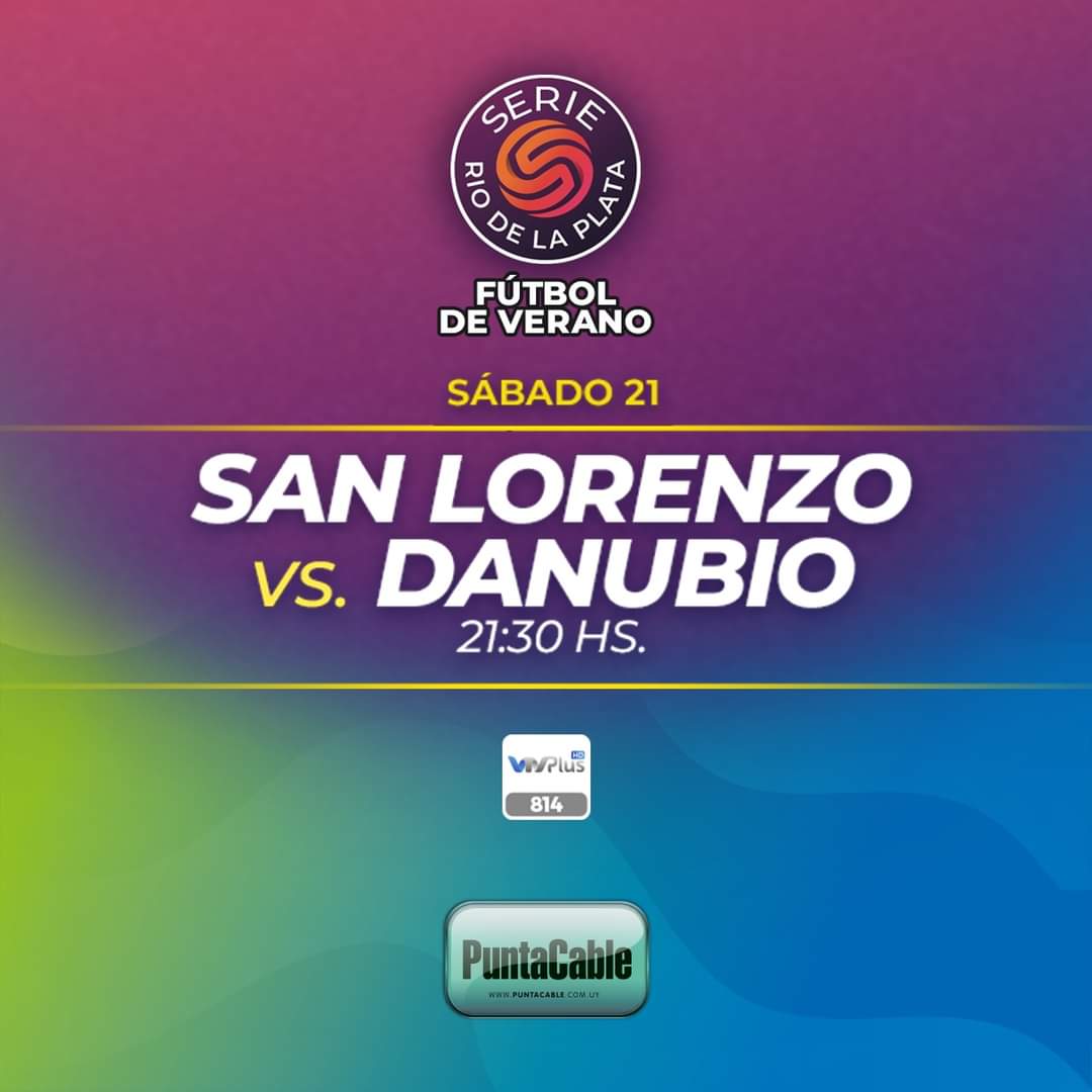 puntacable's tweet photo. ⚽Hoy Sábado 21, por la SERIE RÍO DE LA PLATA en vivo, 21: 30 hs SAN LORENZO VS. DANUBIO
El encuentro se disputará en el Estadio Centenario, Montevideo.
Lo disfrutamos por #PuntaCable a través de #VTVplus https://t.co/GgxVFcCxqD