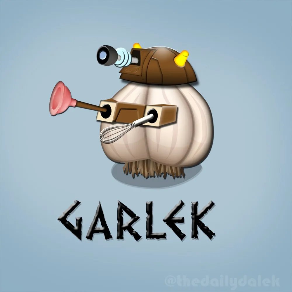 Dalek Garlek Tee
==> thedailydalek.com/shop/product/g…