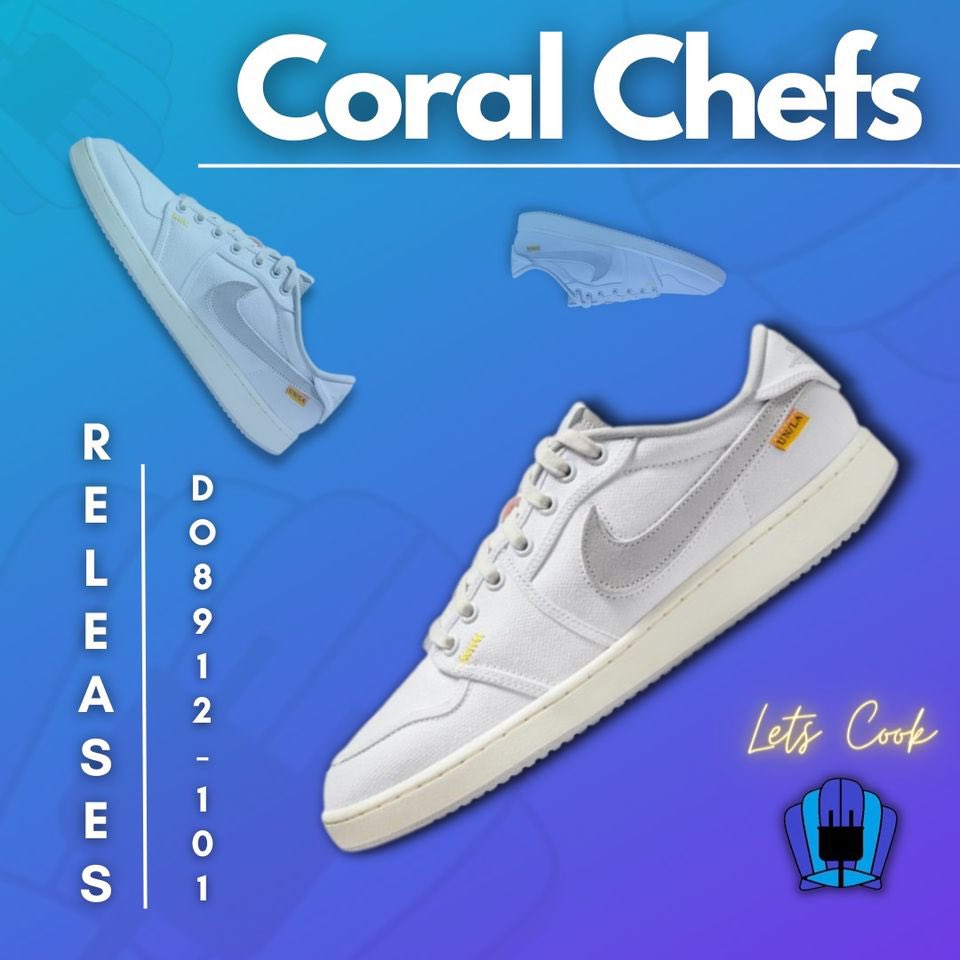 CoralChefs's tweet photo. 🔥 Coral Chefs members are ready for the AJKO AJ1 Low Union drop, are you?

💻 We've got a lot of tips, tricks, tools and info ready to cook on this drop!

👨‍🍳 If you want to stop holding L's join Coral Chefs! Waitlist link is in our bio! Spots are limited! 

🚀 #LetsCook https://t.co/aS4WtPZHX6