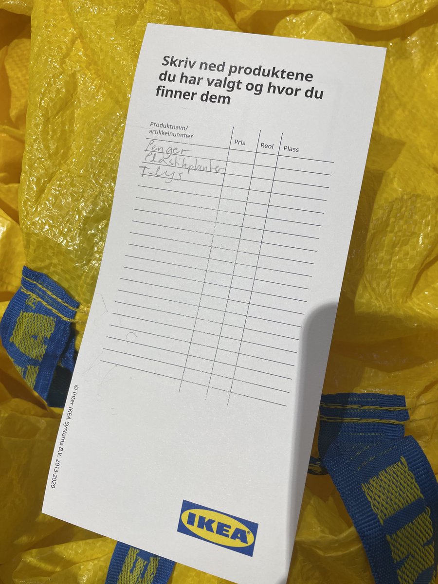 hakontdal's tweet image. På IKEA og tar ein #Karpe-referanse.