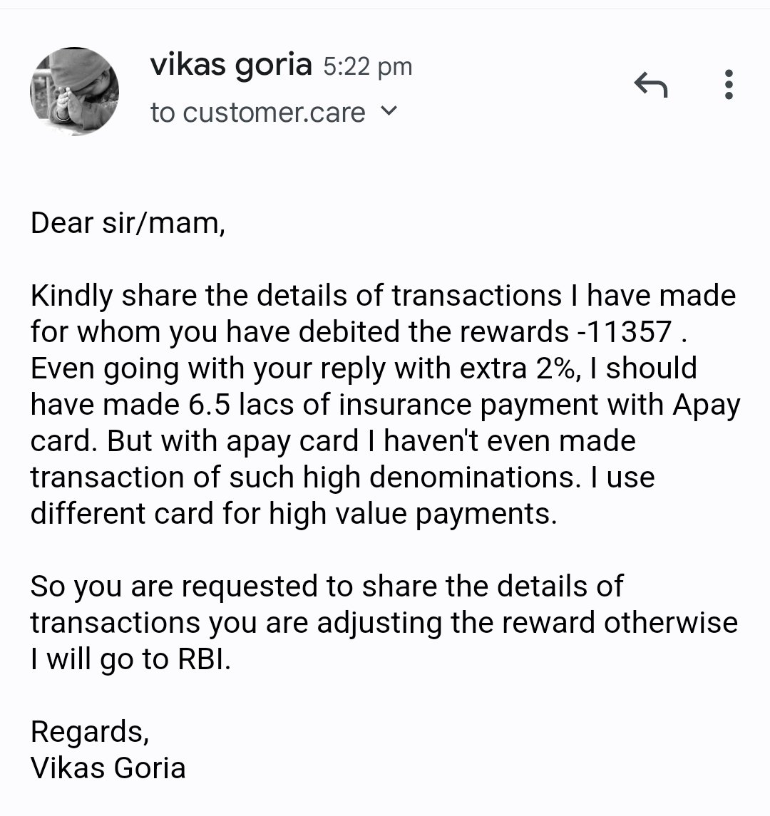 goriavikas's tweet photo. @ICICIBank_Care And this is my response..Please get these reward points corrected https://t.co/RsTQDqmk1o