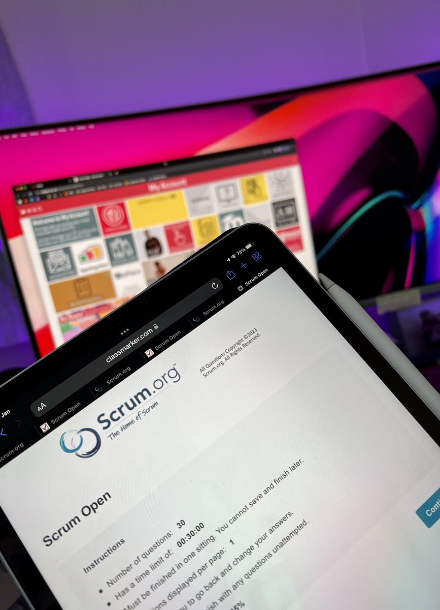 My Saturday studies ✨

Started my new module at university this week…Software Engineering Methods. A topic I always love to know more about.
Been also using the scrum.org open assessments to understand principals in more depth, highly recommend! 🙇🏼‍♀️
#developer