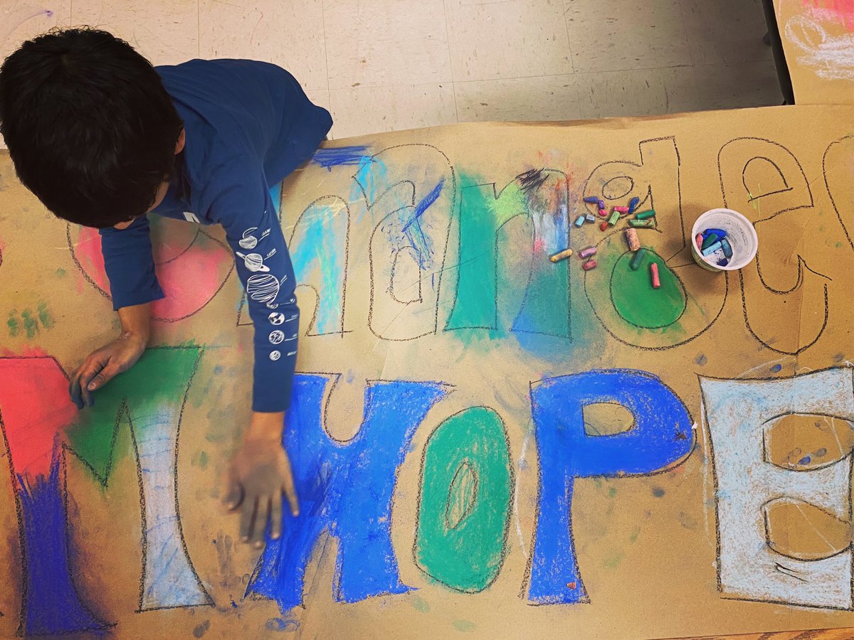 KincaidArt's tweet photo. MID Para: “I mean no offense by this and I hope you don’t take it that way but your art room makes me feel like I am on Sesame Street.”
Best compliment ever.❤️
#Thinkinclusive #ChangeSings
#cobbartrocks https://t.co/kQVfuP5mAV