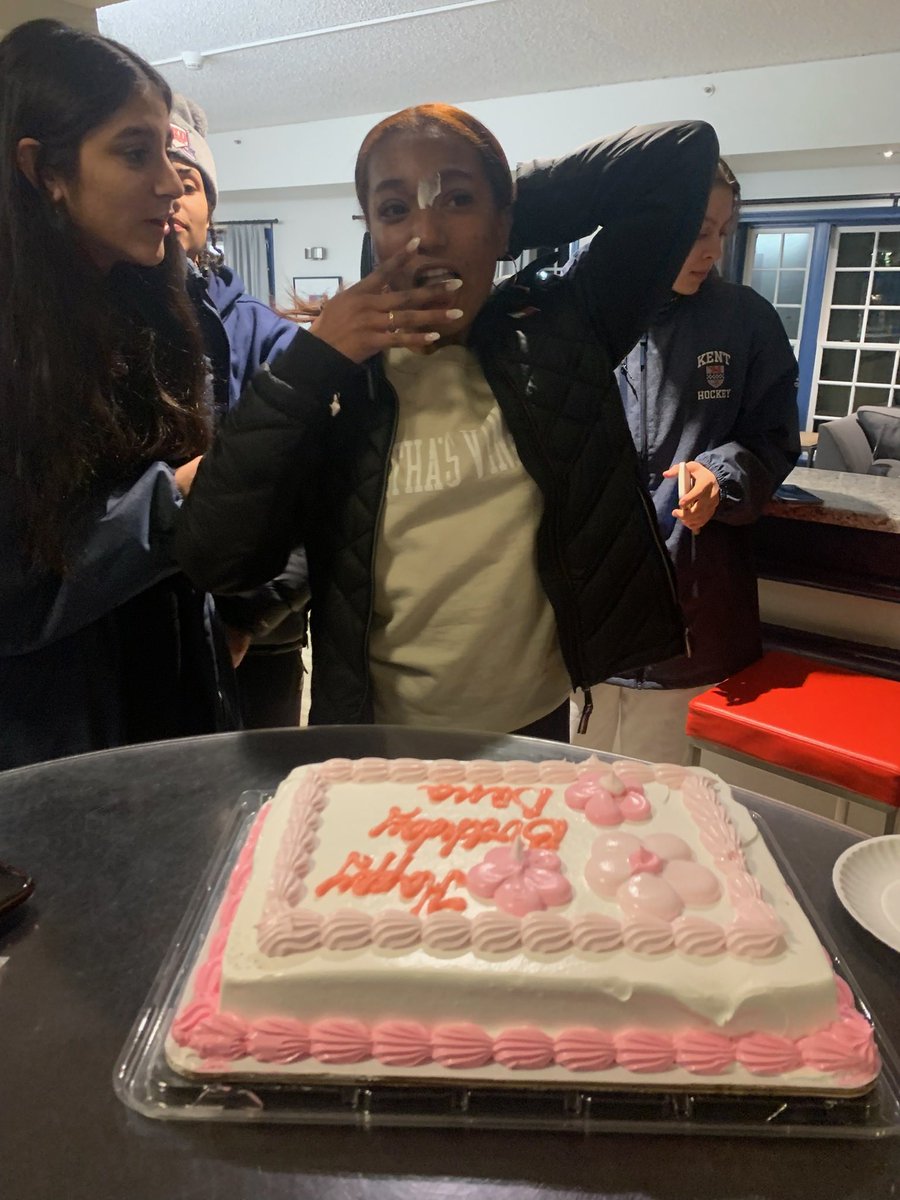 GirlsKent's tweet photo. Apparently, putting cake in our mouths (instead of on our face) is a bit of a challenge.  Must be gameday. https://t.co/WEjp3PRSzZ