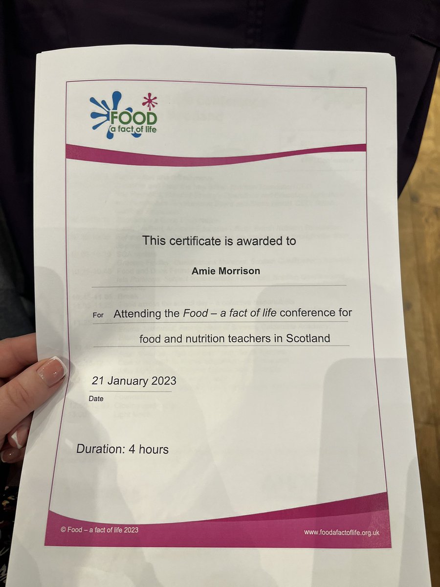 A great day out at the Food a fact of life conference in Edinburgh. We loved listening to the speakers, a very insightful day. Thanks for having us☺️🌟  #FFLConference <a href="/Foodafactoflife/">Food - a fact of life</a>