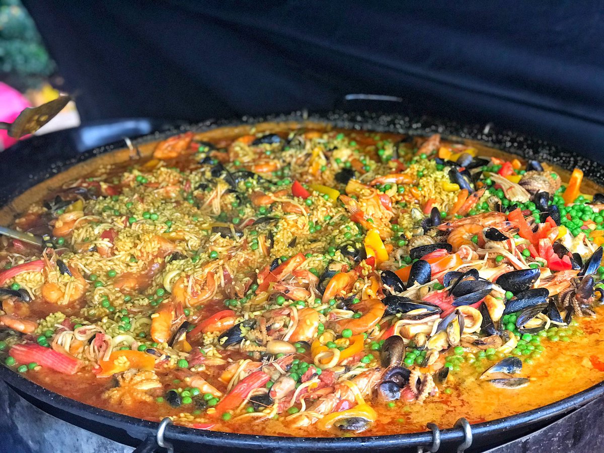 Need something warm and hearty? <a href="/MedPaella/">Mediterranean Paella</a> are here at our Fine Food Market today.