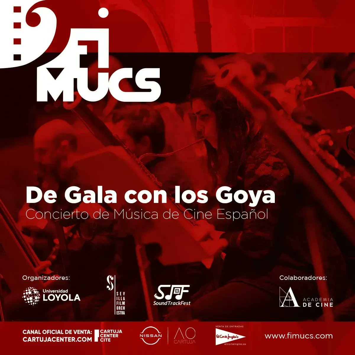 ¿Quieres escuchar la música más mítica del cine español en directo? <a href="/fimucs/">fimucs</a> lleva a Sevilla 'De gala con los Goya. Concierto de música de cine español'. Entradas ya a la venta:
fimucs.com/fimucs-2023-co…