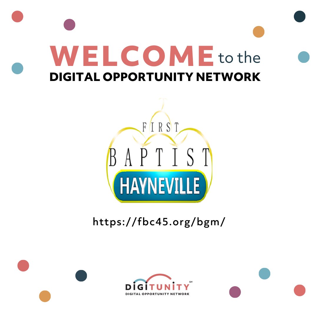 digitunity's tweet image. We&apos;d like to welcome Faith in Action Outreach Ministries to our Digital Opportunity Network. 

Learn more about Digitunity&apos;s Digital Opportunity Network at digitunity.org/get-involved/d….

#NonProfitNetwork #BridgeDigitalDivide