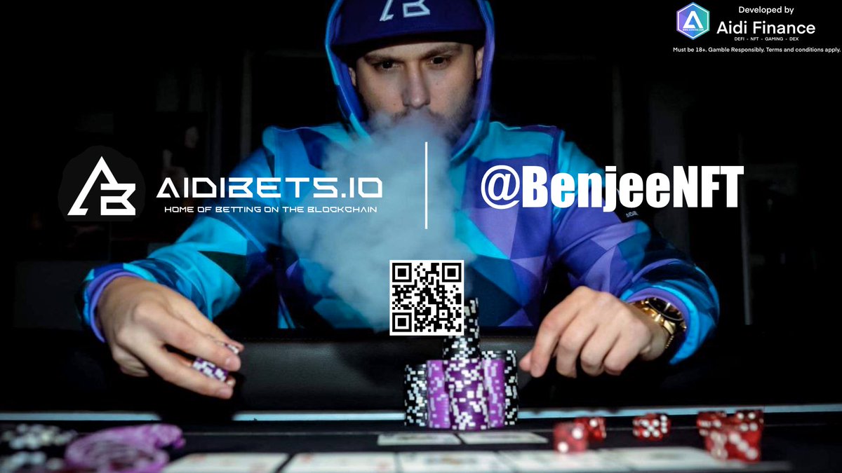 BenjeeNFT's tweet photo. 💵 #Giveaway 💵

#Aidibets: Real Time Poker, Roulette, Black jack and Baccarat Dealers! 🔥 

Prizes:
💰: 1x $50 (*Bonus bet on https://t.co/rtVOCIXh7r)

To enter:
- Follow @AidiToken &amp; @BenjeeNFT
- RT &amp; Tag 3 friends

Winner picked in 48h! https://t.co/8qg174hq05