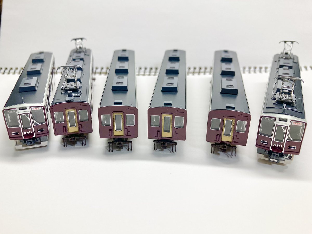 阪急8300系 C#8311×6R 完成です🎉 6300系京とれいんの代走で運用してい