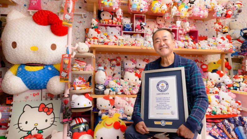 sanriodaily's tweet photo. kinda wanna try and get the world record for the biggest hello kitty collection, but it would mean taking the title away from this guy and i just don’t think i could live with myself if i did that 😭 https://t.co/S1QpmVViHJ