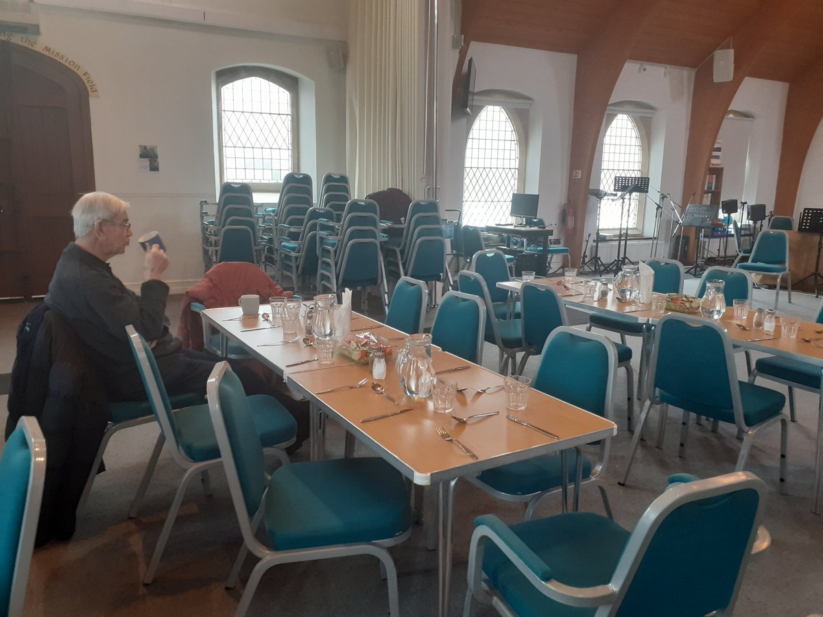 WILTSCIL's tweet photo. James was looking for a reason to get up on a Saturday. So today James & Liz went along to Sheldon Church Community Lunch. They had an amazing meal & met some great people. Next time James is going there with a neighbour for company. #communityconnecting #warmspaces #Calnepcn https://t.co/zCMPtJPCJO