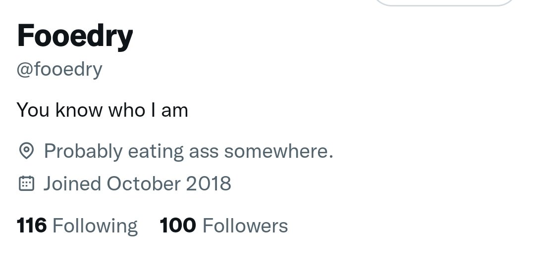 fooedry's tweet photo. how the fuck did i just reach 100 followers on Twitter without even being active or posting anything interesting https://t.co/92GEjRhORJ