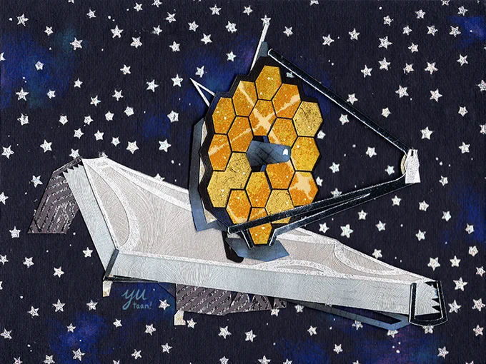 If you've been amazed by the Webb Telescope's photos of space, you might also love this fantastic papercraft version of the telescope! "Infinity" by Yutaan ():  