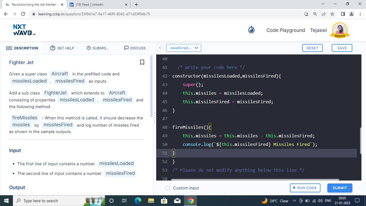 DevallaTejaswi's tweet photo. It's been a while since I posted #NxtWave #nxtwave #cbp #ccbpian #JS #Javascript Completed Coding Practice 7😄 https://t.co/Om3bvFGXlG