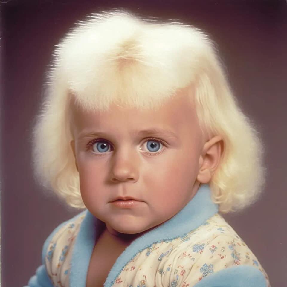 thehankrose's tweet image. Somebody sent me this baby picture. 

Can you guess who this toddler grew up to be?