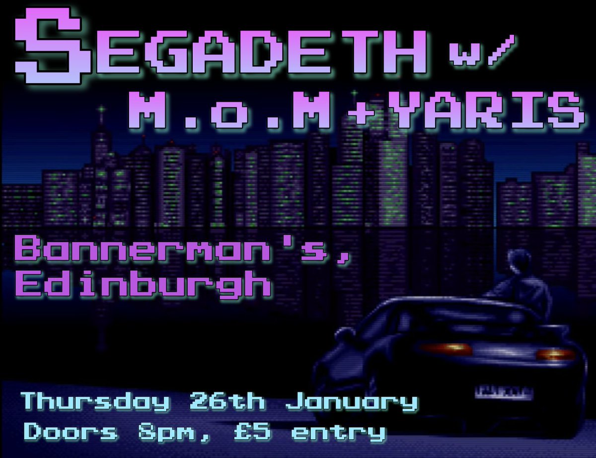 Segadethband's tweet photo. Who's coming to Bannerman's on Thursday? https://t.co/B07lSMDhLM
