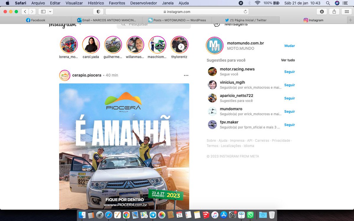 MOTOMUNDO5's tweet photo. Bug Instagram??? Tela cortada no computador... #instagrambug #buginstagram https://t.co/FPvpfEpVFg