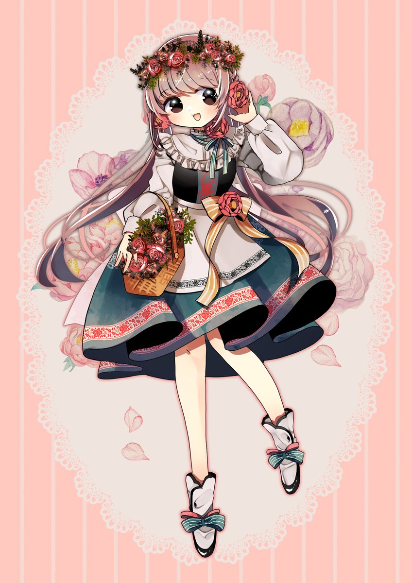 「ふわふわ乙女ちゃん 」|おやすみまくらのイラスト