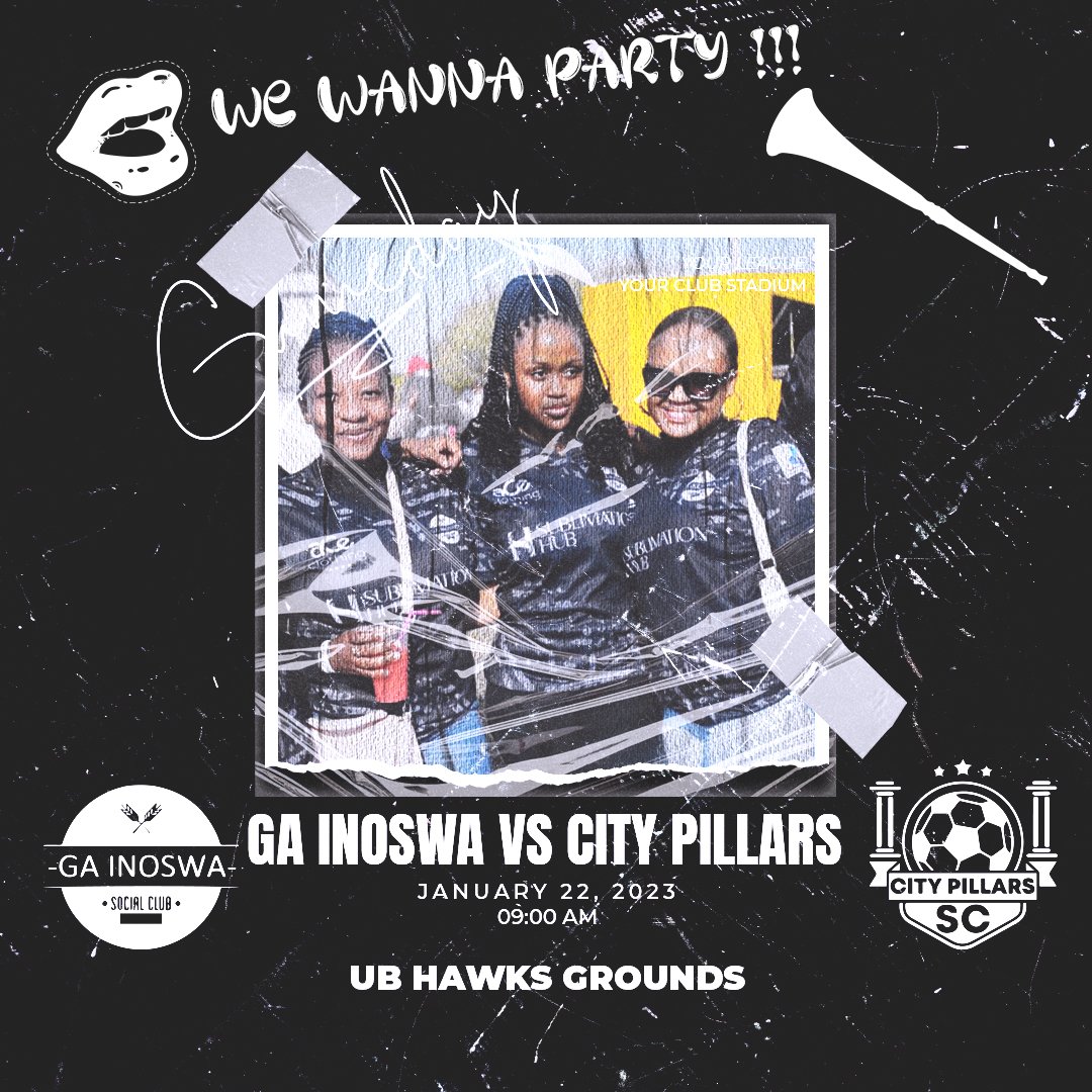 Ke rona bao tomorrow
🆚 @CityPillars
📅 22.01.23
⌚ 0900
🏟️ UB Hawks Ground
#TeamOfChoice #gainoswasundays #BWSocialClubs