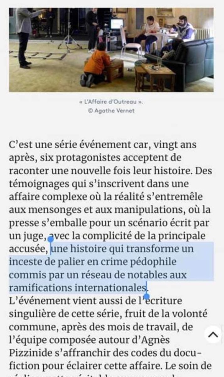 patricjean's tweet photo. La réalisatrice de la très mauvaise série sur #Outreau a inventé un concept : l'inceste de palier. Quelle catastrophe... https://t.co/wGRvm9jBFV