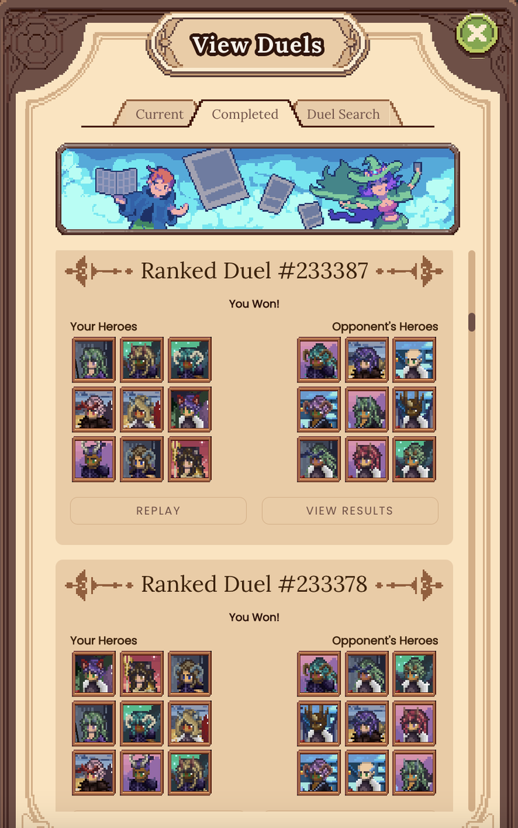 DFKnous's tweet photo. Though it might seem a motley crew, it was carefully crafted based on the current bonus classes and won its first five out of five matches, putting me back on the Warr leaderboard... Then it stopped trying. 🫤

$JEWEL #DFKDuel #DFK #DefiKingdoms @DefiKingdoms #GameFi #RoadToPVP https://t.co/7uVC9CzC3Y