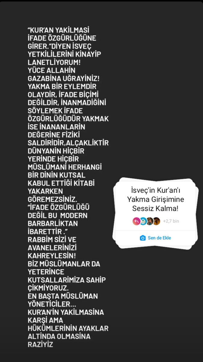 Kınama yapmayan demesin muslumanım