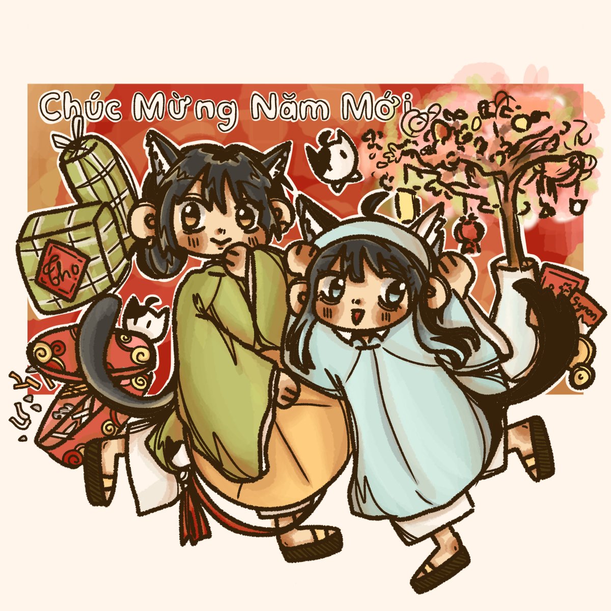 Synon_cute's tweet photo. Chúc mừng năm mới 2023 🐱🎉🎉🎉
Happy Lunar New Year
#Synon #hwsvietnam
#HappyLunarNewYear2023 https://t.co/0bUO1DDC13