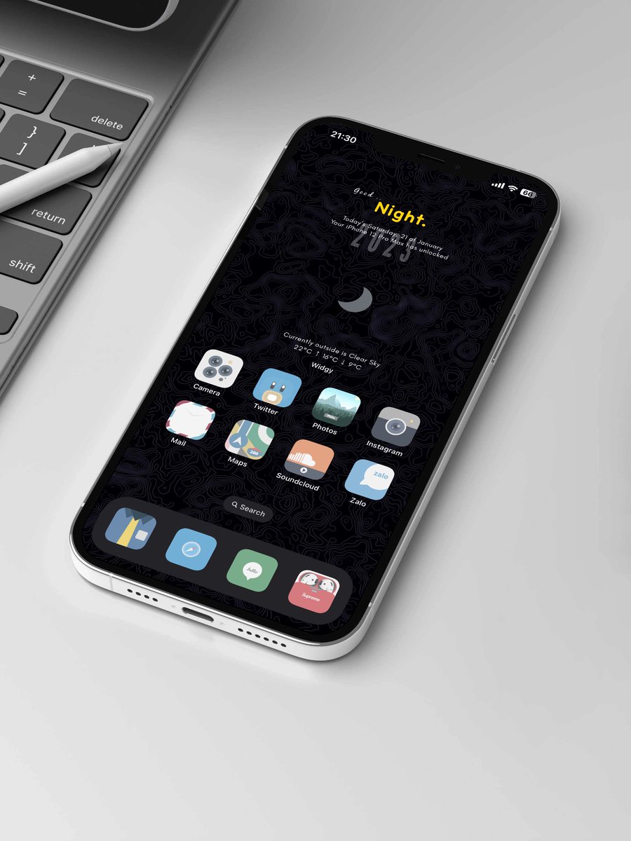 Sone_Vibrant's tweet image. Tonight on #widgy #ios162 #hs 
Vaness icons by @oktfrds