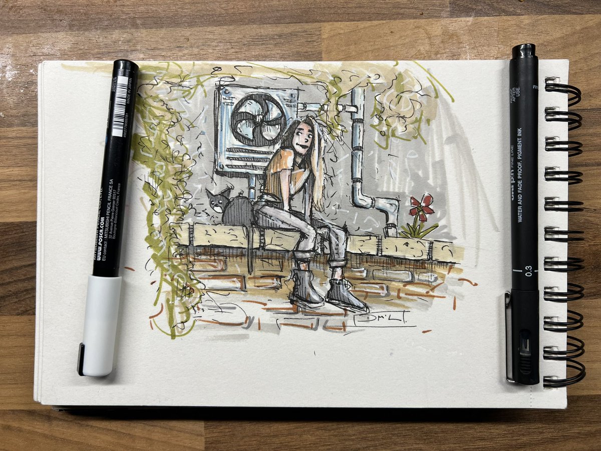 donoghmclaverty's tweet image. Sitting out back #sketchbook #scribbles