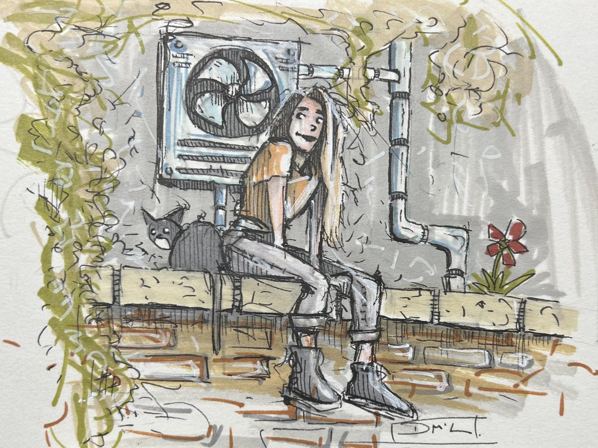 donoghmclaverty's tweet image. Sitting out back #sketchbook #scribbles