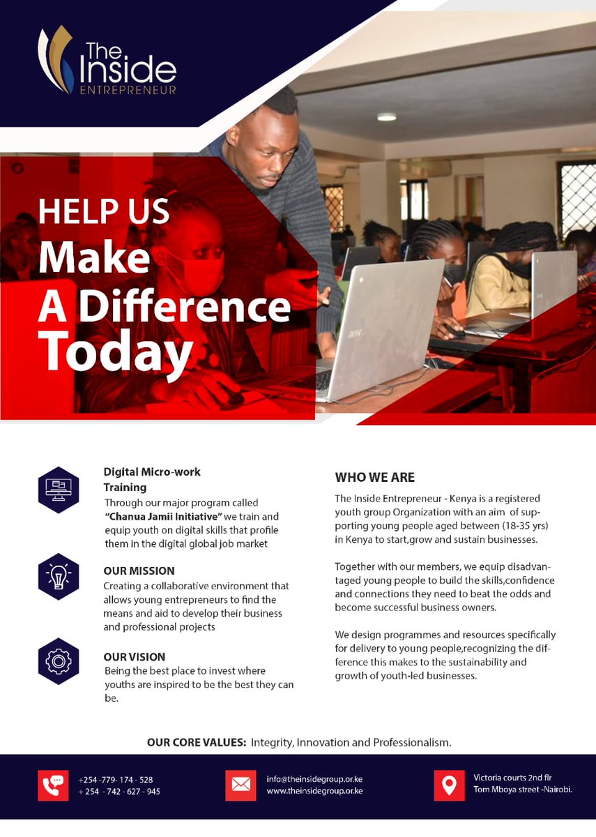 Have we visited your area? If not, get us involved by writing to us at info@theinsidegroup.or.ke and let us get an opportunity to your group/organization/students.
#digitaltraining