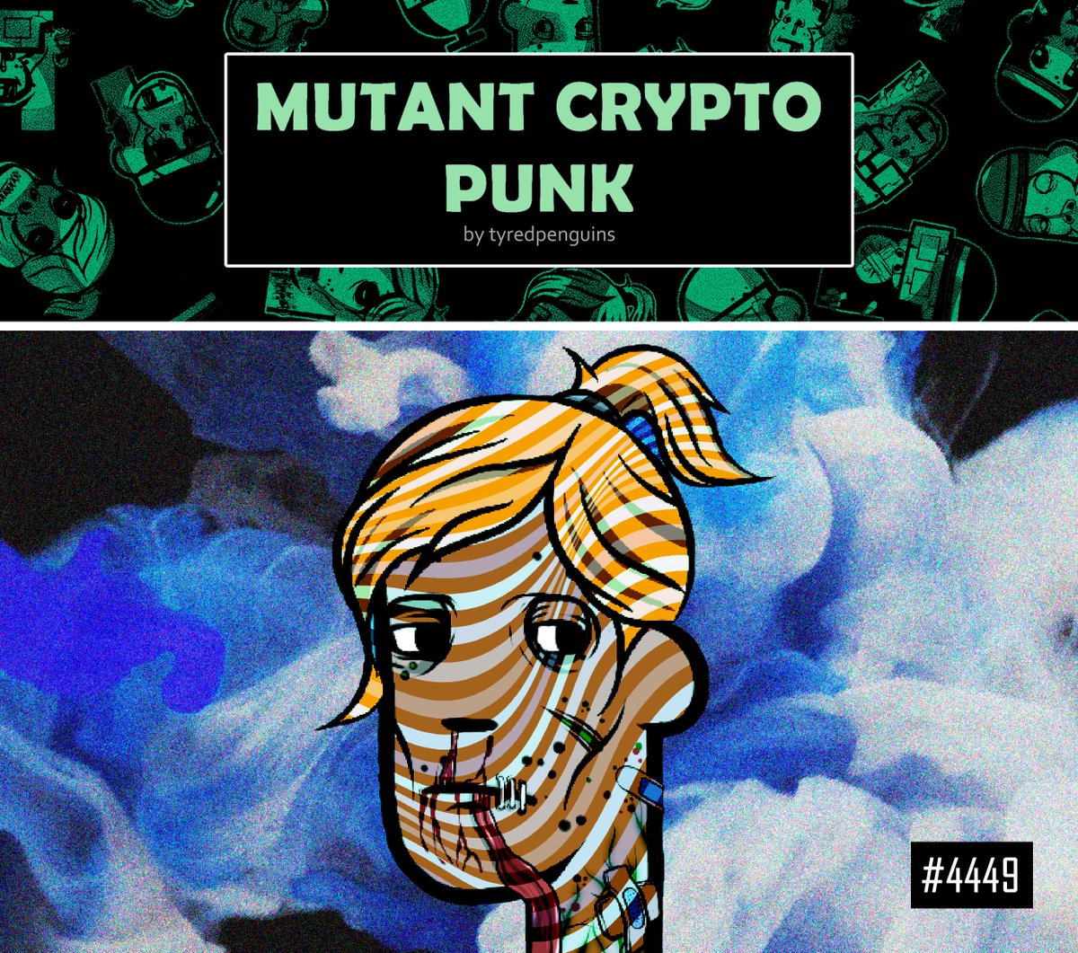 BHlrqahExrjiHFQ's tweet photo. Hi!
Mutant Crypto Punk
Collection available on OpenSea!
Click here👉 https://t.co/kkxY6IXeqX
Volume 12.1 ETH, price < 0,01 ETH

#MutantCryptoPunk @TyredPenguins
#NFTGiveaways #NFTCollection 
#OpenSeaNFT #nftcollector #NFTProject
#NFT #NFTs #nftart #NFTCommunity #NFTCommmunity https://t.co/WQcTqTkk0h