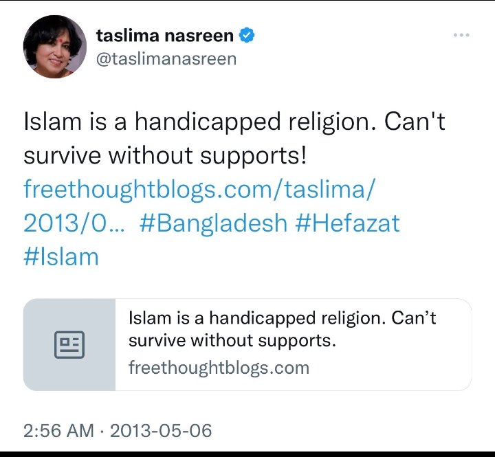#TaslimaNasrin