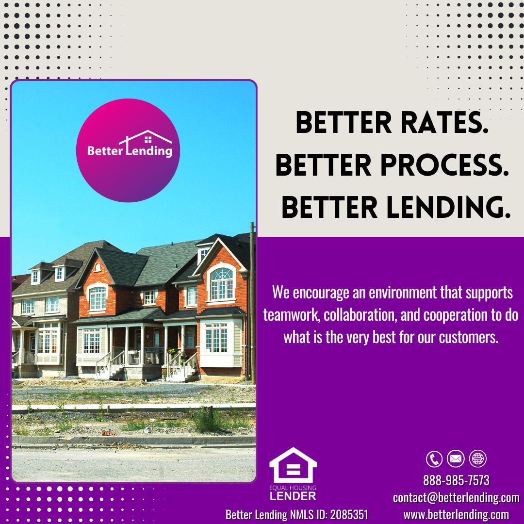 betterlendingus's tweet image. Better Lending is the future of mortgage lending. We are here to make your home-buying process easier, faster, and more affordable for you! 

🌐 betterlending.com
📞 888-985-7573

#betterrates #betterprocess #betterlending #residentialmortgagelending