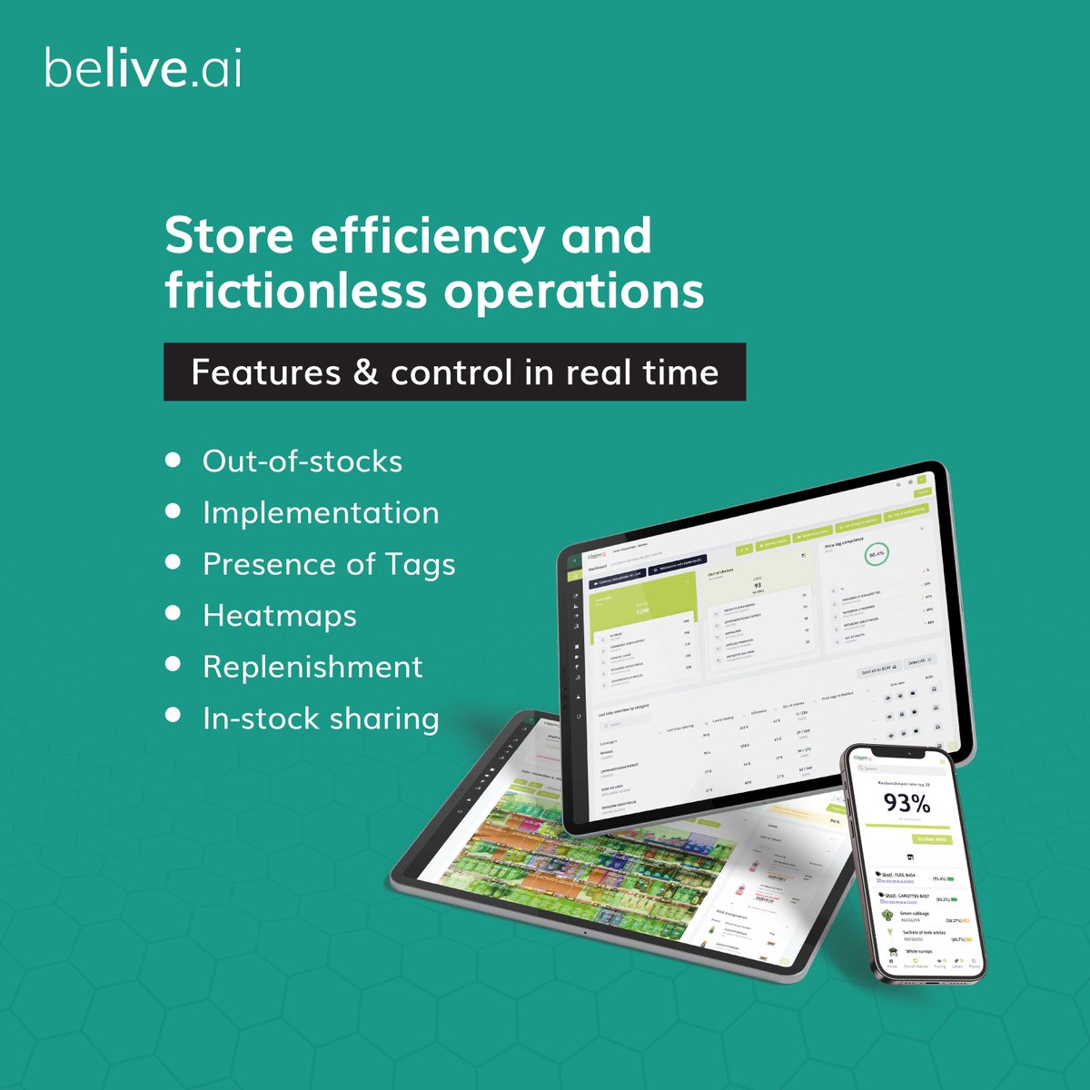 Make more informed, data-driven decisions, optimize operations and enhance the overall customer experience with belive.ai technology.

#retailer #retailchainoperations #groceryretailers #aitechnology #aisolutions #beliveai