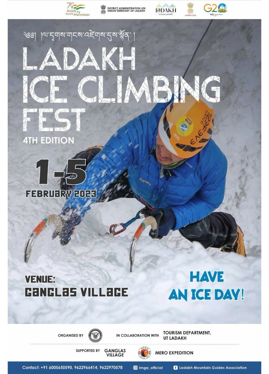 They presented a token of appreciation to CEC <a href="/tashi_gyalson/">Tashi Gyalson</a> and further invited him to the 4th Edition of the Ladakh Ice Climbing Festival, 2023 to be held from 1st to 5th February 2023 at Gangles, Leh. 

<a href="/DC_Leh_Official/">Deputy Commissioner Leh</a> <a href="/utladakhtourism/">Ladakh Tourism</a> <a href="/DIPR_Leh/">DIPR Leh</a> <a href="/ddnewsladakh/">DD NEWS LADAKH</a>
