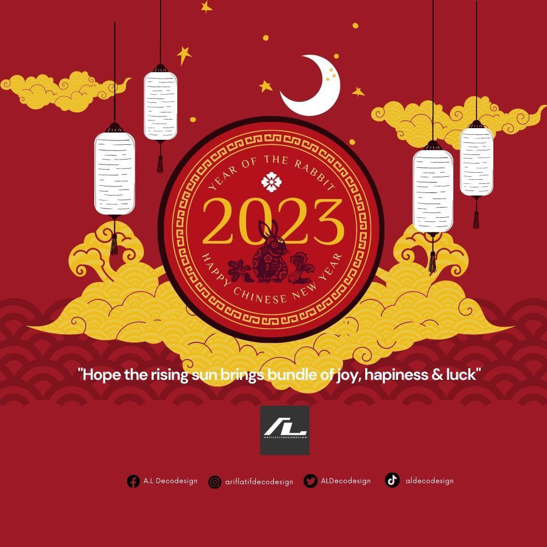ALDecodesign's tweet image. Nak buat bunyi rabbit tak reti so kita wish biasa aje la ye

Happy Chinese New Year and happy holiday from ALDecodesign team ♥️