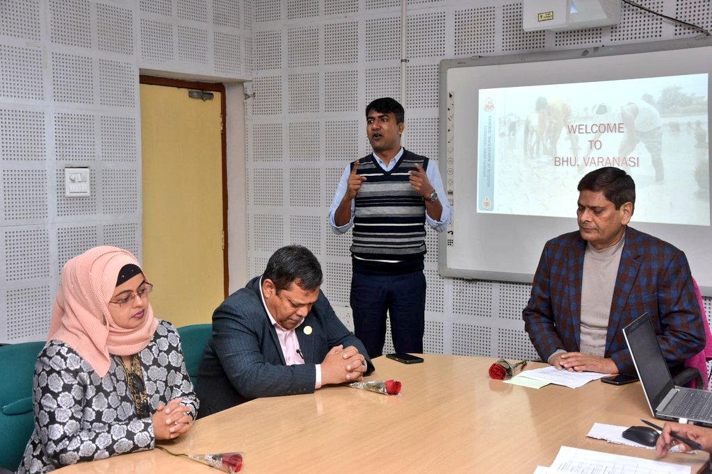 directoragbhu's tweet photo. Today Delegates of Bangladesh  interacted with Prof.  P K Singh and Prof M K singh, Agronomist  under the dynamic leadership of The Director IAS BHU to explore the possibility of  enhancing the Quality of Research and Extension systems of Bagladesh https://t.co/mzqnMyviKi