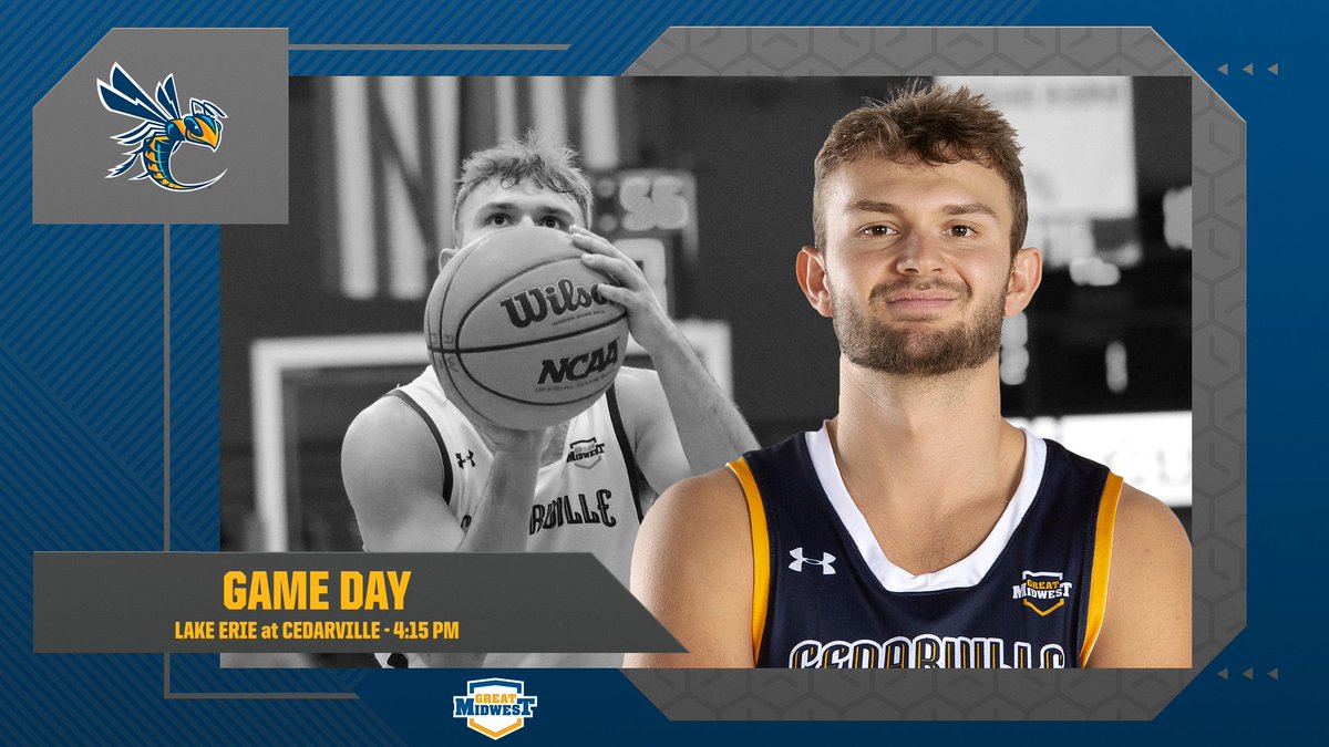 GAME DAY! @CedarvilleMBB hosts the Lake Erie College Storm!
⏰ 4:15 PM | 🏀 @GreatMidwestAC 
📊 LIVE STATS: bit.ly/JacketsMBB
📺 LIVE VIDEO: bit.ly/CUJacketsLIVE
🎟️ TIX: bit.ly/CUJacketsTIX
📰 Game Program: bit.ly/3D6o65z
#SchoolSupplyDrive #ForHim 🙏