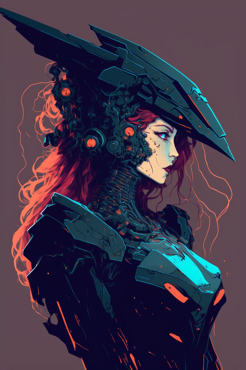 earthscory's tweet photo. cyborg witch GM! #aigenerated #midjourney https://t.co/TilCch8Bpk