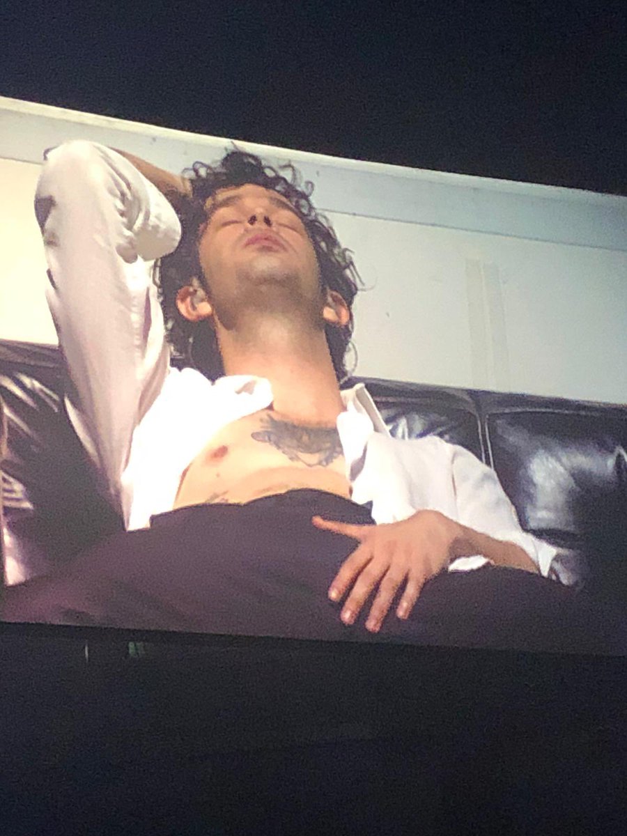 Scots_Bluebell's tweet photo. Went to see @the1975 in Glasgow Hydro. What a great live band! 🔥 
#the1975 #matthealy #glasgow #sellingpetrol #menthols https://t.co/f0FuR3bR3r