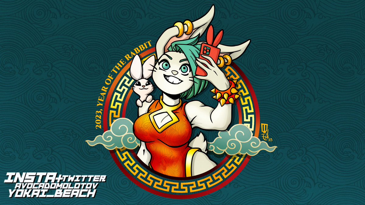 yokai_beach's tweet photo. Happy Lunar New Year 2023, Year of the Rabbit!
Day 21/365

I made this as an oc. She doesn't have a name yet, but maybe Bonnie? Too on the nose?

#lunarnewyear #chinesenewyear #2023 #365challenge #oc #rabbit #selfie #artists #ArtistaDelMes2023 #ArtistOnTwitter https://t.co/3uNQ3WWat2