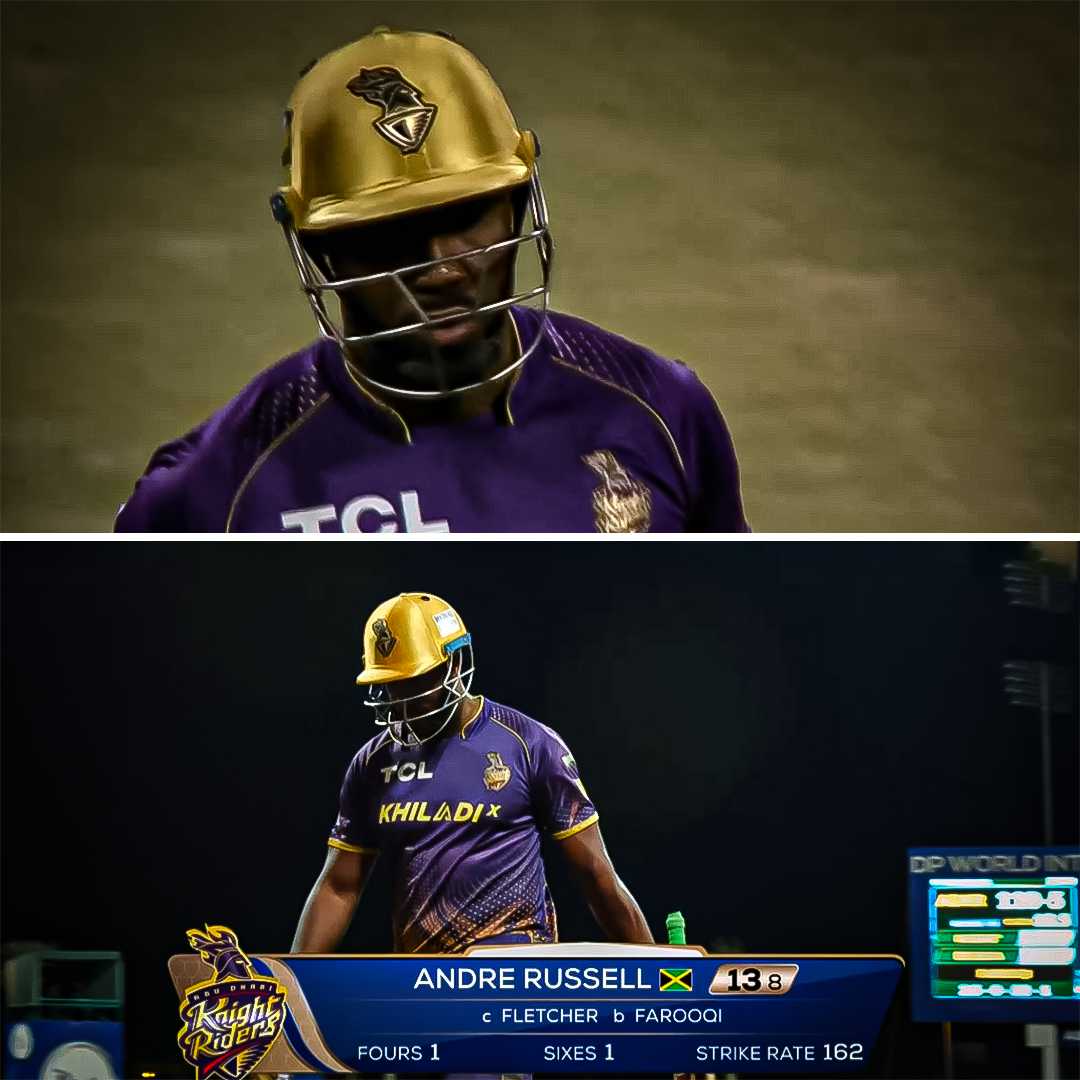 Cricketracker's tweet photo. The big man Russell back in the Pavilion

📸: Zee 5

#CricTracker #DPILT20 https://t.co/Hsc01rVK48